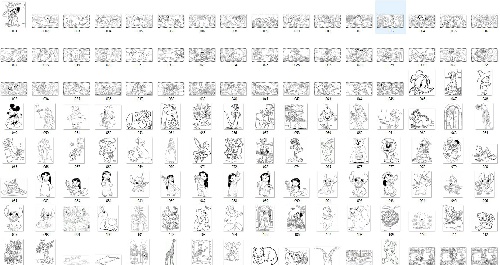 دانلود فایل  900تصویر جذاب برای نقاشی ورنگ آمیزی کودکان