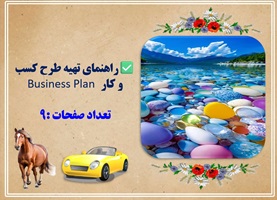 راهنمای تهیه طرح کسب و کارBusiness Plan   در 9 صفحه